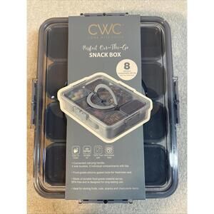CWC perfect on the go snack box 8 individual compartmens with Snap Lids
